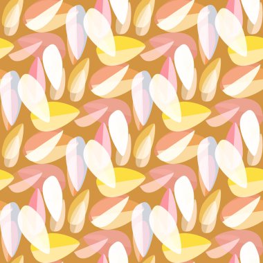 Parlak arka plan Dikişsiz desen çok renkli yapraklarda.