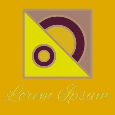 Geometrik çizgi logo. Tasarımınız için benzersiz doğrusal rozeti. Geometrik soyut şablon kavram simgesi.