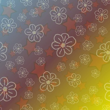 Yeni basit soyut geometrik seamless modeli ile arka plan için çiçekler
