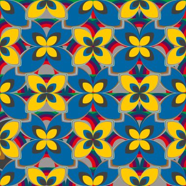 Çiçekler için arka plan ile yeni basit seamless modeli