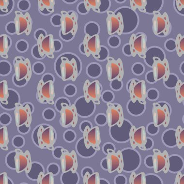 Bardak kahve veya çay arka plan seamless modeli üzerinde noktalı.