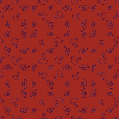 Kuğu renkli parlak seamless modeli