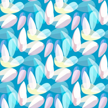 Parlak arka plan Dikişsiz desen çok renkli yapraklarda.