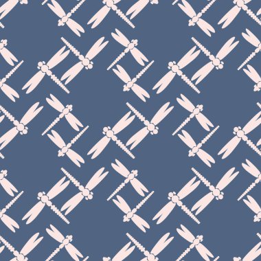 Dekoratif renkli seamless modeli ile şirin yusufçuk