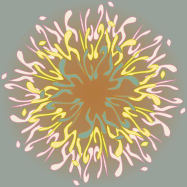 Yeni simetrik soyut mandala. Duvar kağıdı, desen dolgularını, web sayfaları, yüzey dokuları için dekoratif nesne-ebilmek var olmak kullanılmış.