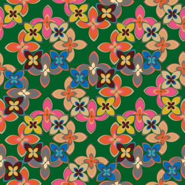 Yeni basit soyut geometrik seamless modeli ile arka plan için çiçekler