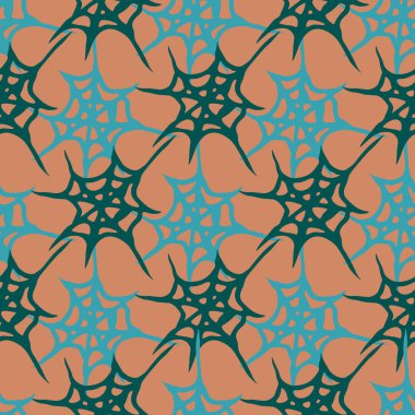 Stilize örümcek ağı seamless modeli. Arka plan, kumaş ve paketleme kullanmak olabilir.