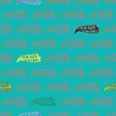 Memphis tarzı zemin eşarplı