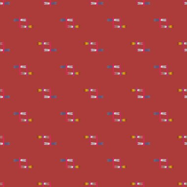 Dekoratif renkli seamless modeli ile şirin yusufçuk