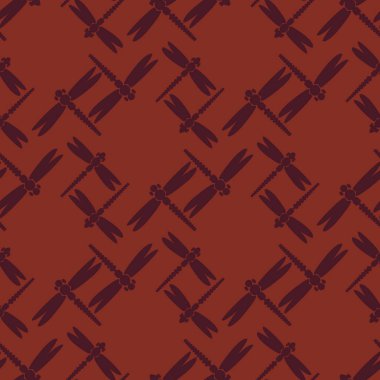 Dekoratif renkli seamless modeli ile şirin yusufçuk