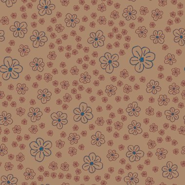 Çiçekler için arka plan ile yeni basit seamless modeli