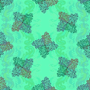 Soyut Dikişsiz renkli desen, vektör çizim