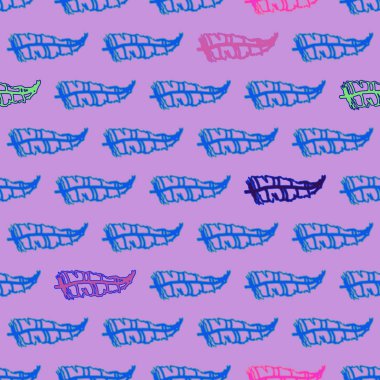 Memphis tarzı zemin eşarplı