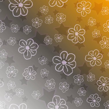 Yeni basit soyut geometrik seamless modeli ile arka plan için çiçekler