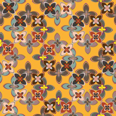 Yeni basit soyut geometrik seamless modeli ile arka plan için çiçekler