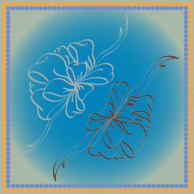 Set çekilmiş yay izole el renk arka plan üzerinde.