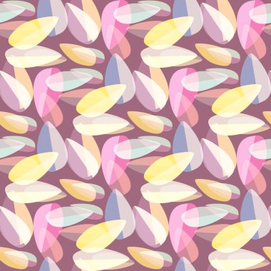 Parlak arka plan Dikişsiz desen çok renkli yapraklarda.