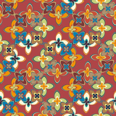 Yeni basit soyut geometrik seamless modeli ile arka plan için çiçekler