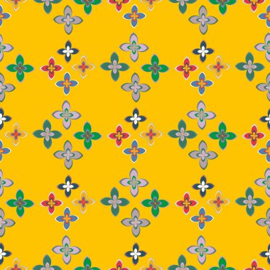 Yeni basit soyut geometrik seamless modeli ile arka plan için çiçekler