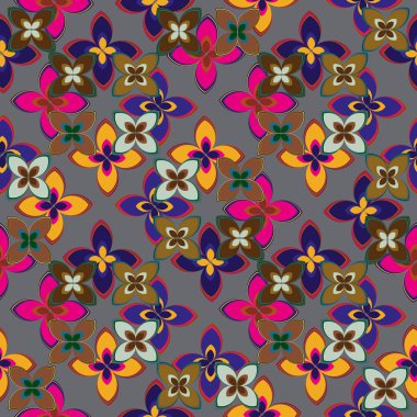 Yeni basit soyut geometrik seamless modeli ile arka plan için çiçekler