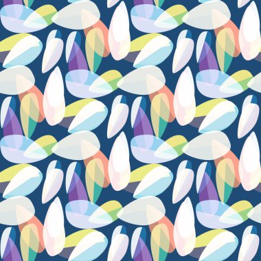 Parlak arka plan Dikişsiz desen çok renkli yapraklarda.