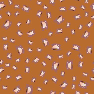 Bardak kahve veya çay arka plan seamless modeli üzerinde noktalı.