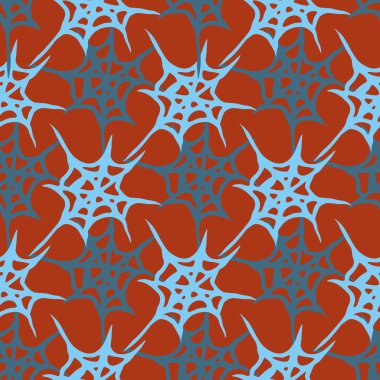 Stilize örümcek ağı seamless modeli. Arka plan, kumaş ve paketleme kullanmak olabilir.