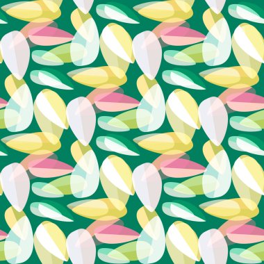 Parlak arka plan Dikişsiz desen çok renkli yapraklarda.