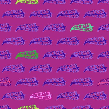 Memphis tarzı zemin eşarplı