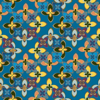 Yeni basit soyut geometrik seamless modeli ile arka plan için çiçekler