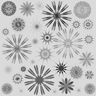 Yuvarlak süsleme desen. Vektör çizim 