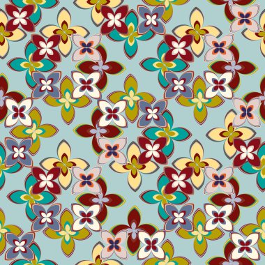 Yeni basit soyut geometrik seamless modeli ile arka plan için çiçekler