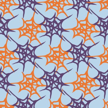 Stilize örümcek ağı seamless modeli. Arka plan, kumaş ve paketleme kullanmak olabilir.