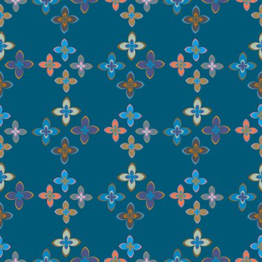 Yeni basit soyut geometrik seamless modeli ile arka plan için çiçekler