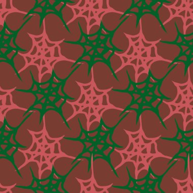 Stilize örümcek ağı seamless modeli. Arka plan, kumaş ve paketleme kullanmak olabilir.