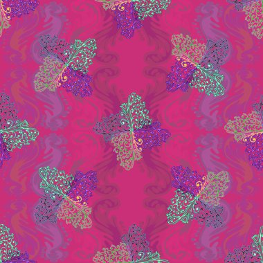 Soyut Dikişsiz renkli desen, vektör çizim