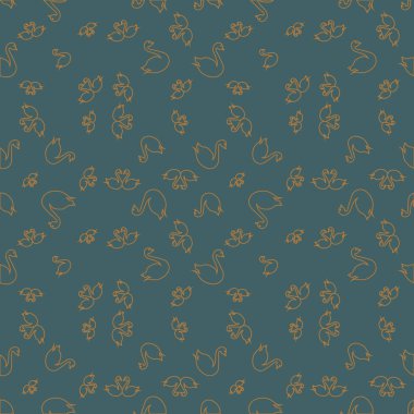 Kuğu renkli parlak seamless modeli