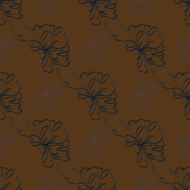 Çok renkli yay ve kurdeleler parlak seamless modeli.