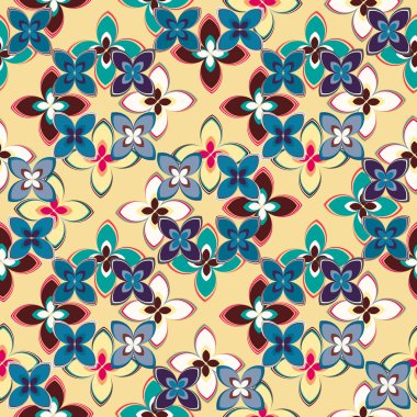 Yeni basit soyut geometrik seamless modeli ile arka plan için çiçekler