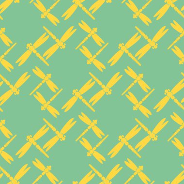 Dekoratif renkli seamless modeli ile şirin yusufçuk