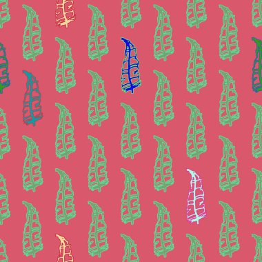 Memphis tarzı zemin eşarplı