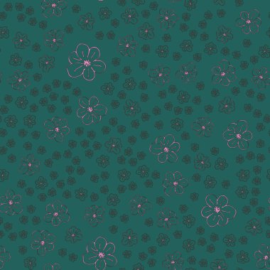 Çiçekler için arka plan ile yeni basit seamless modeli