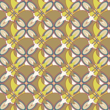 Yeni basit soyut geometrik seamless modeli ile arka plan için çiçekler