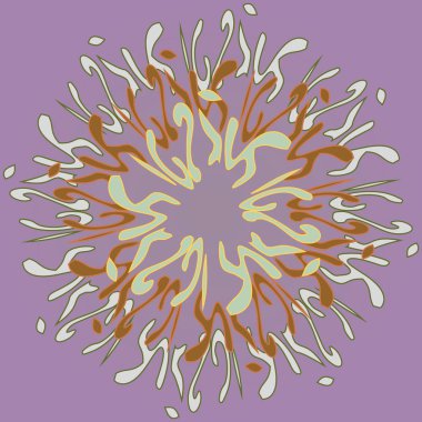 Yeni simetrik soyut mandala. Duvar kağıdı, desen dolgularını, web sayfaları, yüzey dokuları için dekoratif nesne-ebilmek var olmak kullanılmış.