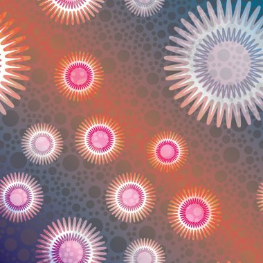 Yeni arka plan yaratıcı Soyut Fraktal desenli. Zemin için yumuşak hatları vintage desen. 