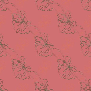 Çok renkli yay ve kurdeleler parlak seamless modeli.