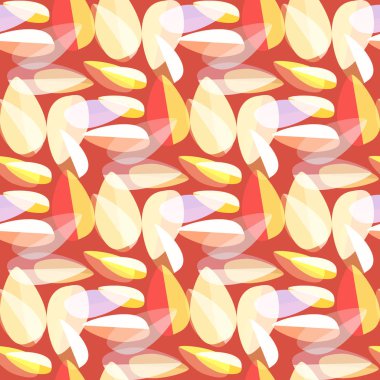 Parlak arka plan Dikişsiz desen çok renkli yapraklarda.