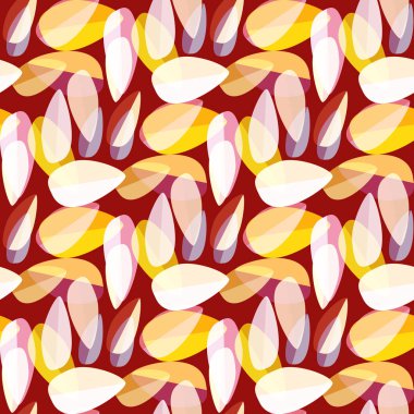 Parlak arka plan Dikişsiz desen çok renkli yapraklarda.