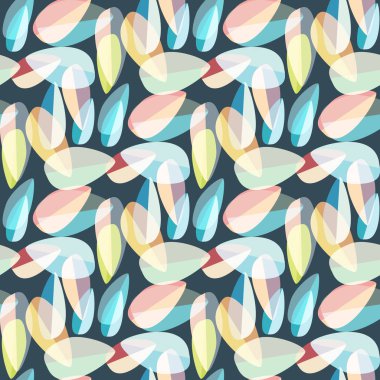 Parlak arka plan Dikişsiz desen çok renkli yapraklarda.