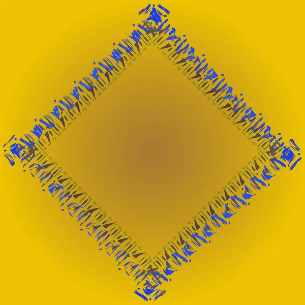 Cadre Tendre Abstrait Avec Ornement Lignes Mixtes — Image vectorielle